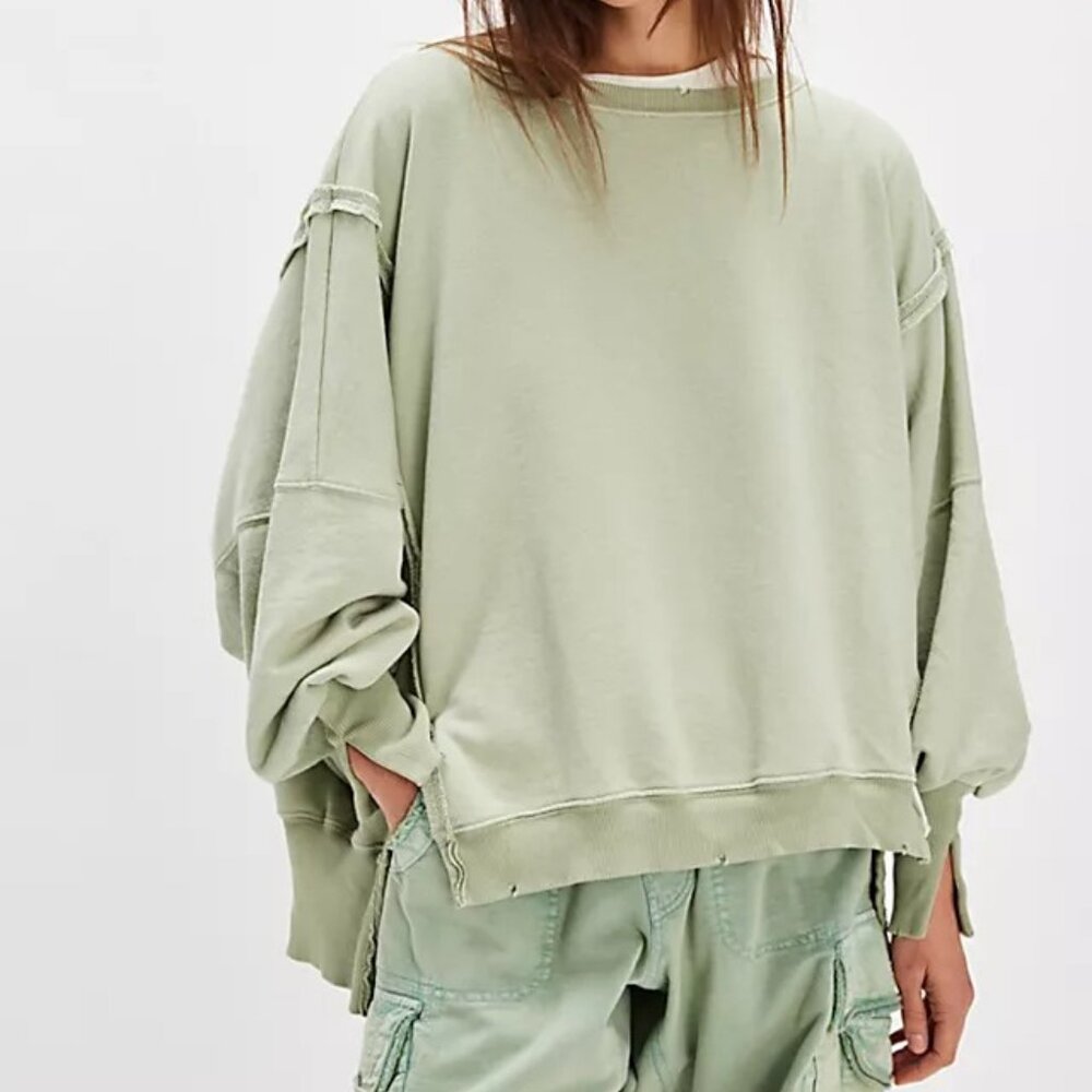 Free People We The Free Camden Womenswear Sweatshirt - Mermaid's Tale
